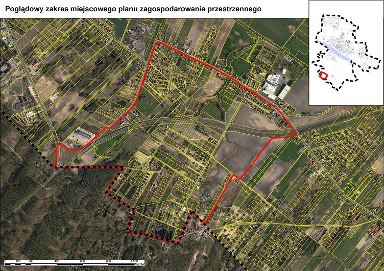 Plan Łącka - Browarna - granica