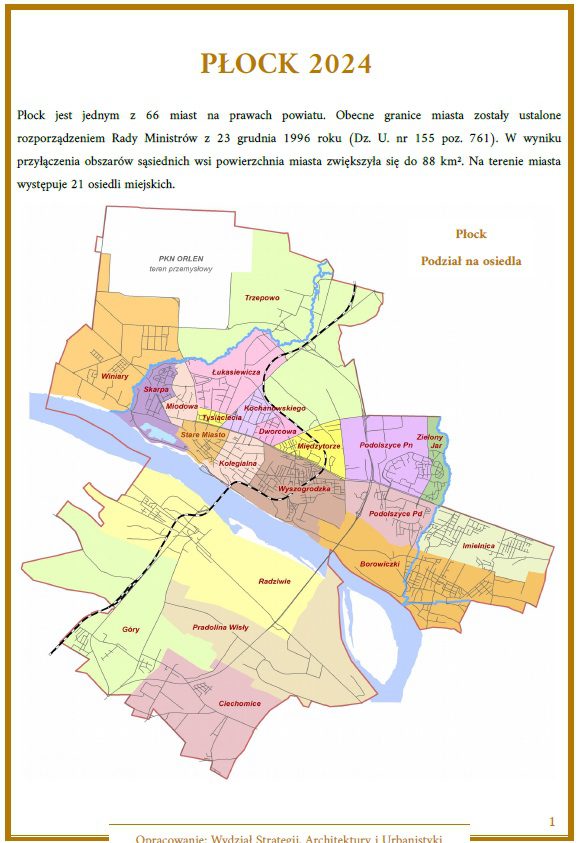 1 strona Płock statystyka 2024