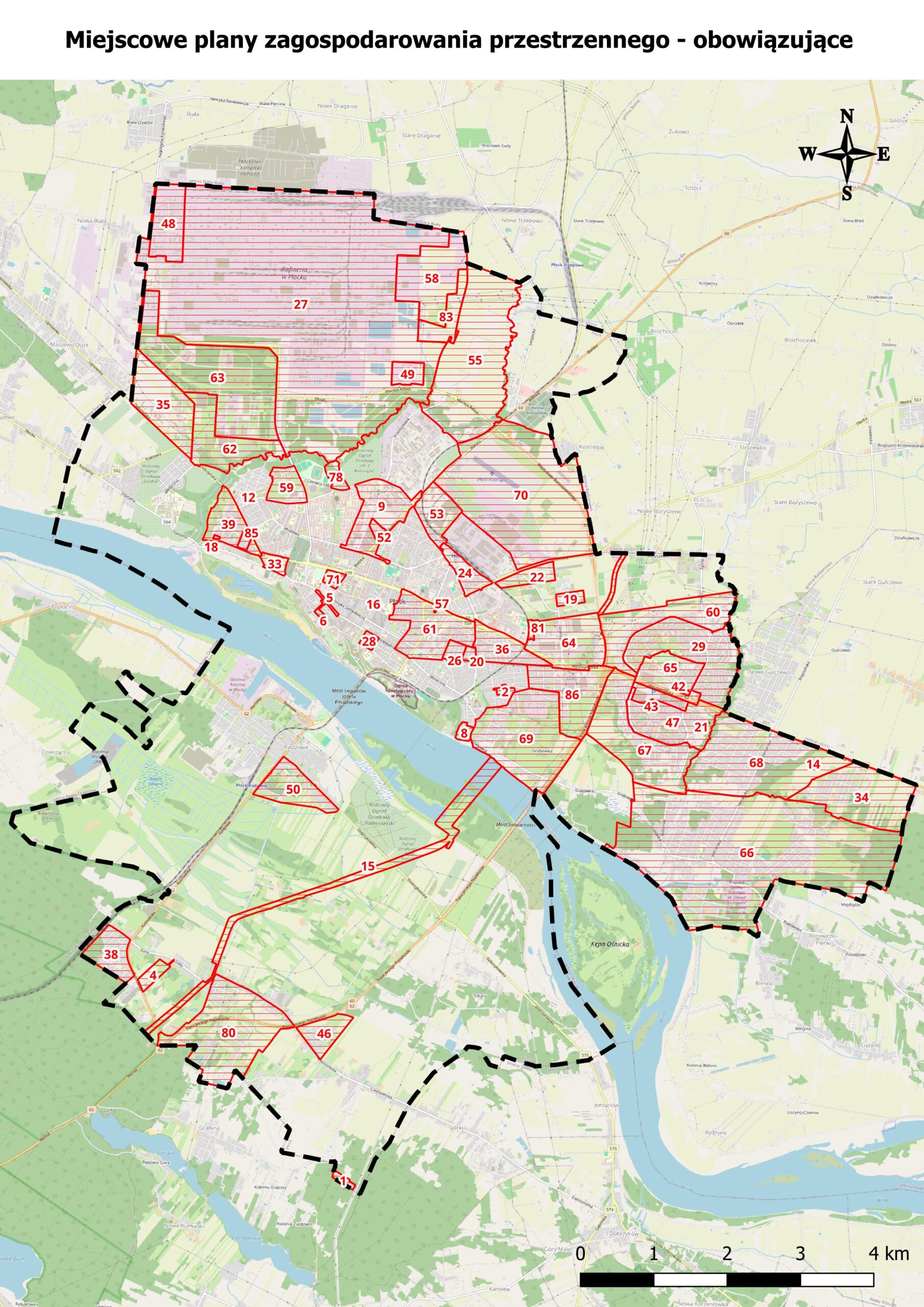 Obowiązujące plany miejscowe