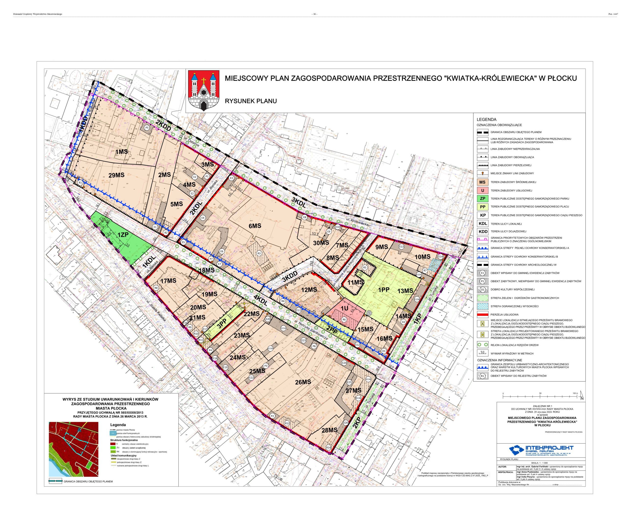 rysunek mpzp Kwiatka-Królewiecka