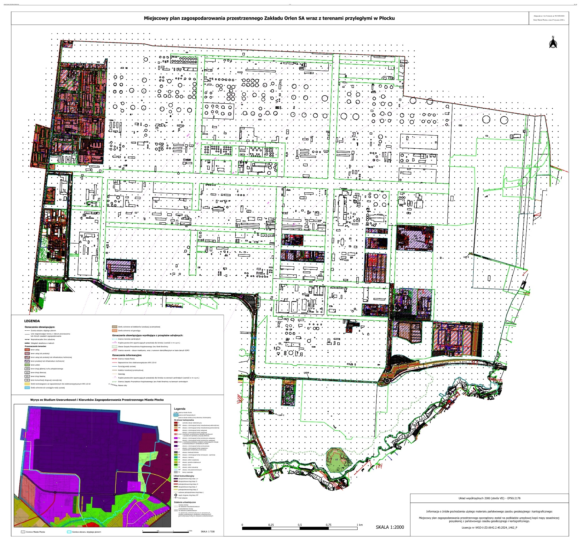 rysunek mpzp Zakładu Orlen SA