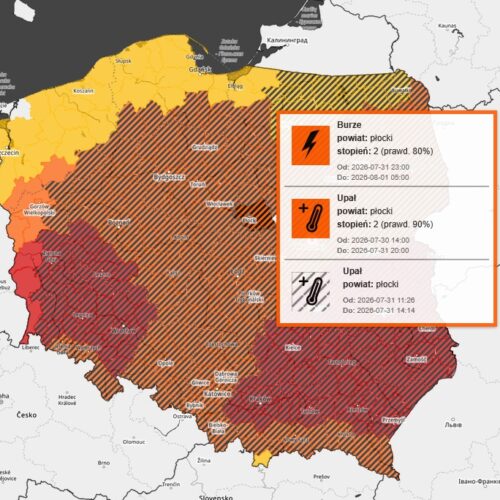 Ostrzeżenie meteo – burze