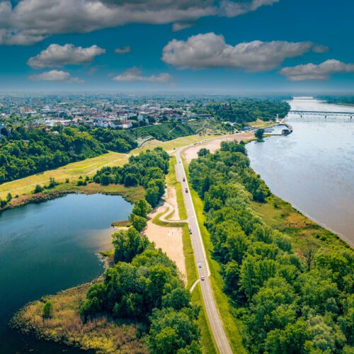 Oświetlenie ścieżki biegowej wokół Zalewu Sobótka