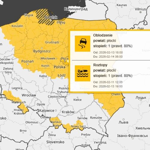 Ostrzeżenie meteo – gołoledź, marznące opady